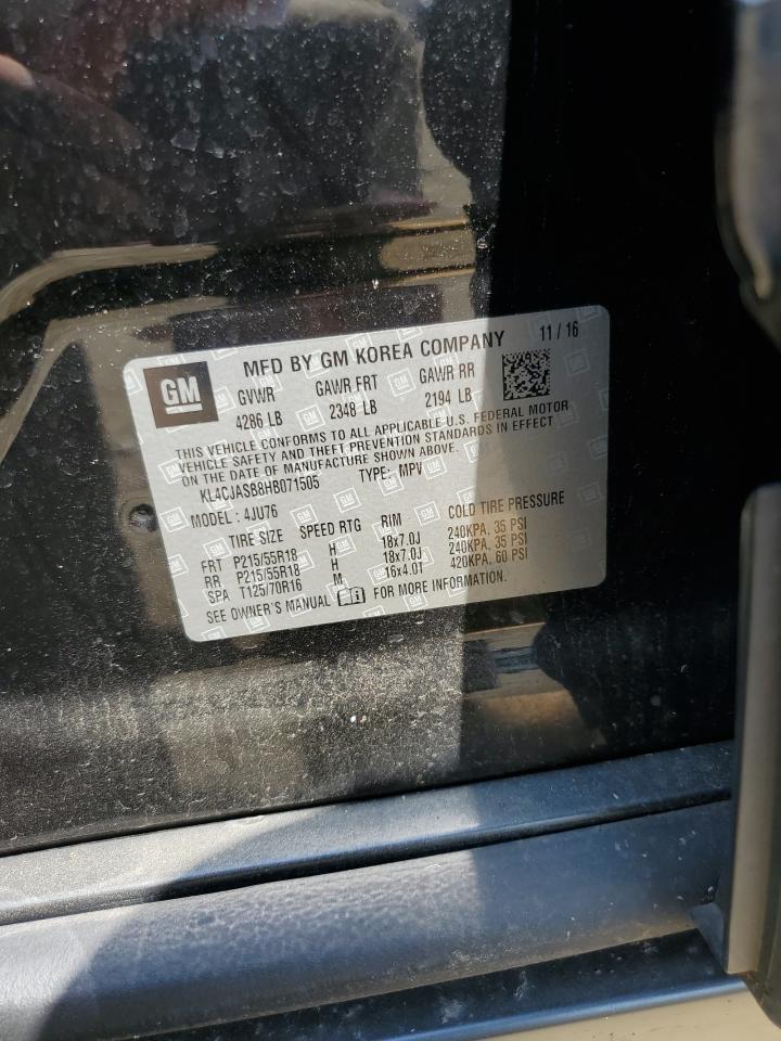 2017 Buick Encore Preferred VIN: KL4CJASB8HB071505 Lot: 63679484