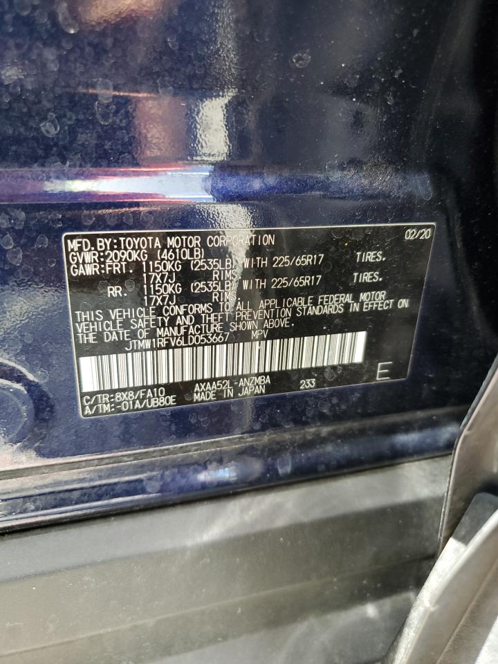 2020 Toyota Rav4 Xle VIN: JTMW1RFV6LD053667 Lot: 63863864