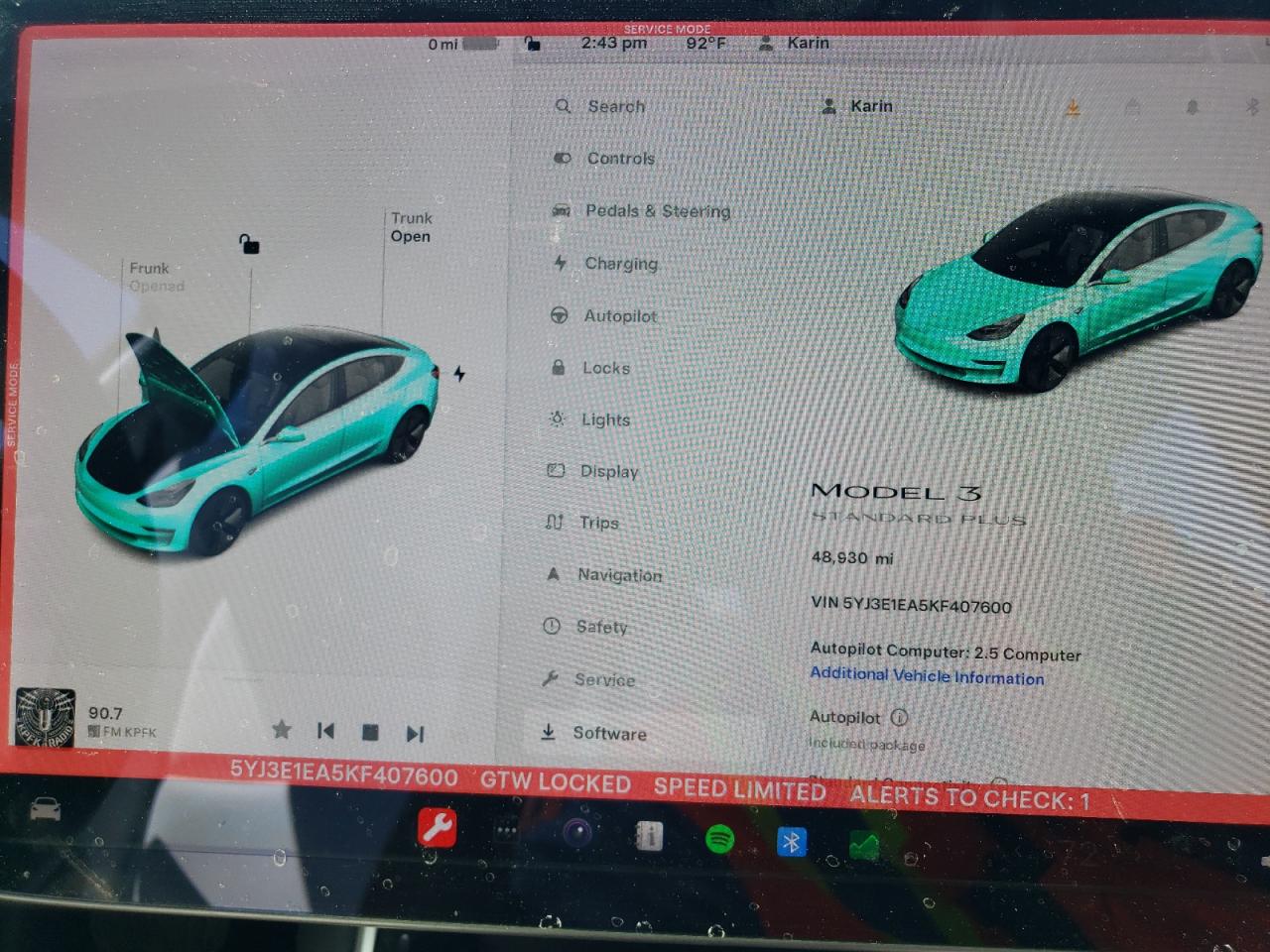 5YJ3E1EA5KF407600 2019 Tesla Model 3