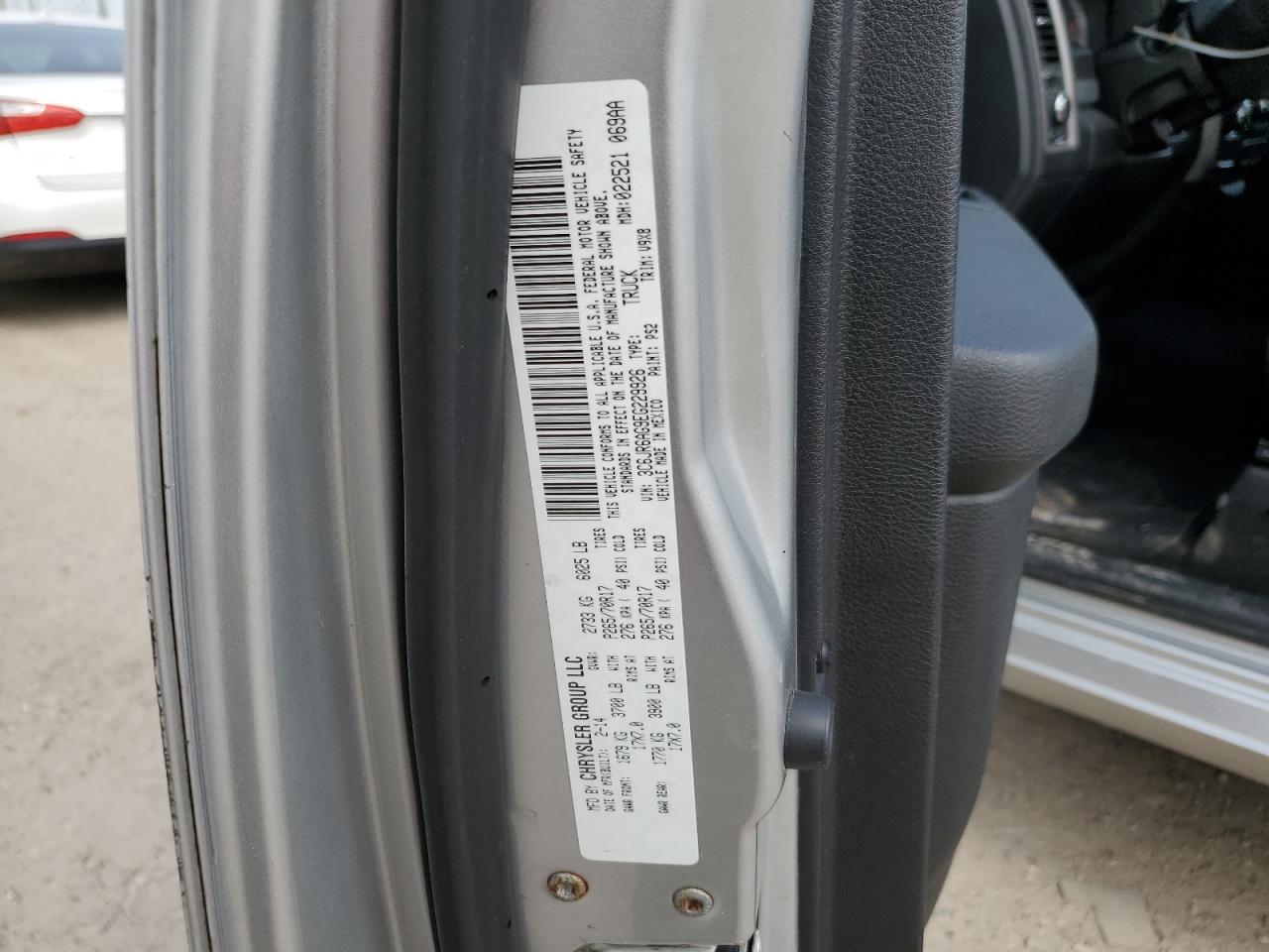 2014 Ram 1500 St VIN: 3C6JR6AG9EG229926 Lot: 65015274