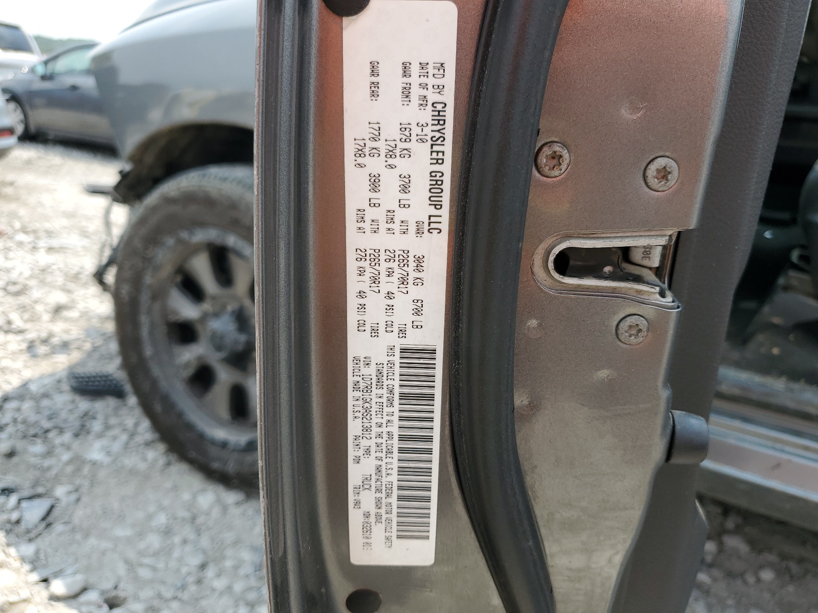 1D7RB1GK3AS213812 2010 Dodge Ram 1500