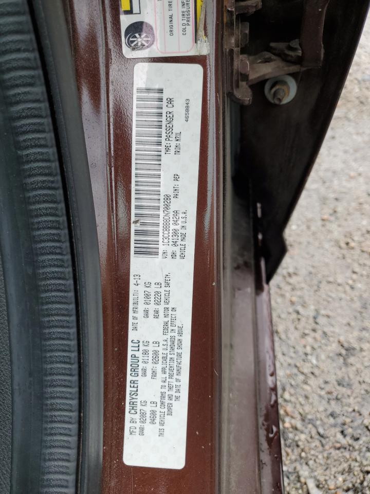 2013 Chrysler 200 Touring VIN: 1C3CCBBB8DN700280 Lot: 62877064