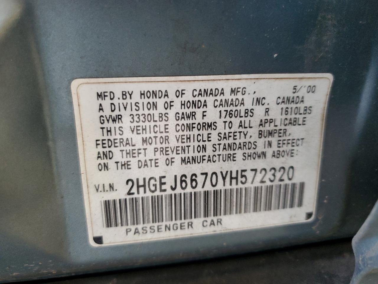 2000 Honda Civic - Image 12