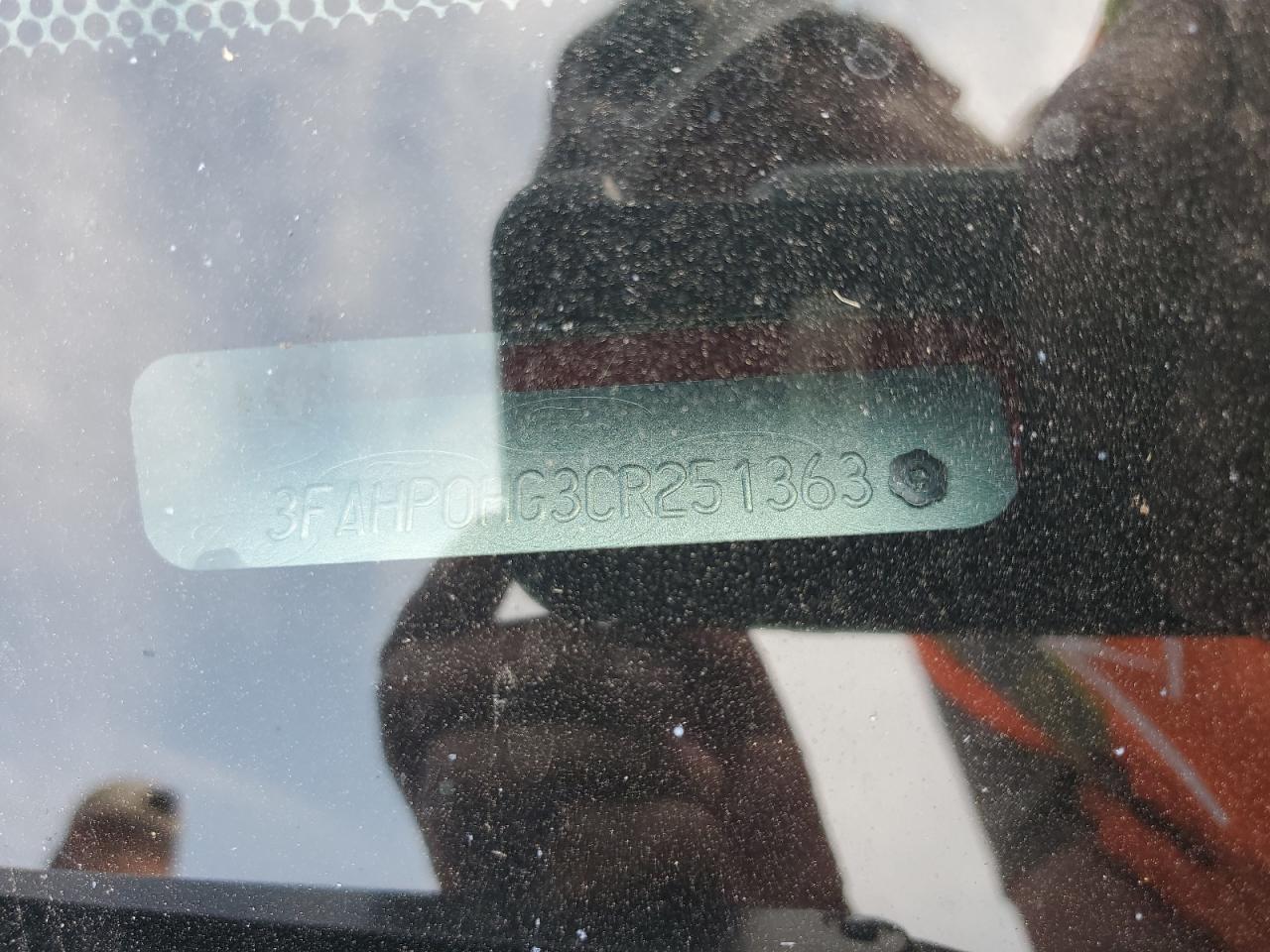 2012 Ford Fusion Se VIN: 3FAHP0HG3CR251363 Lot: 65217714