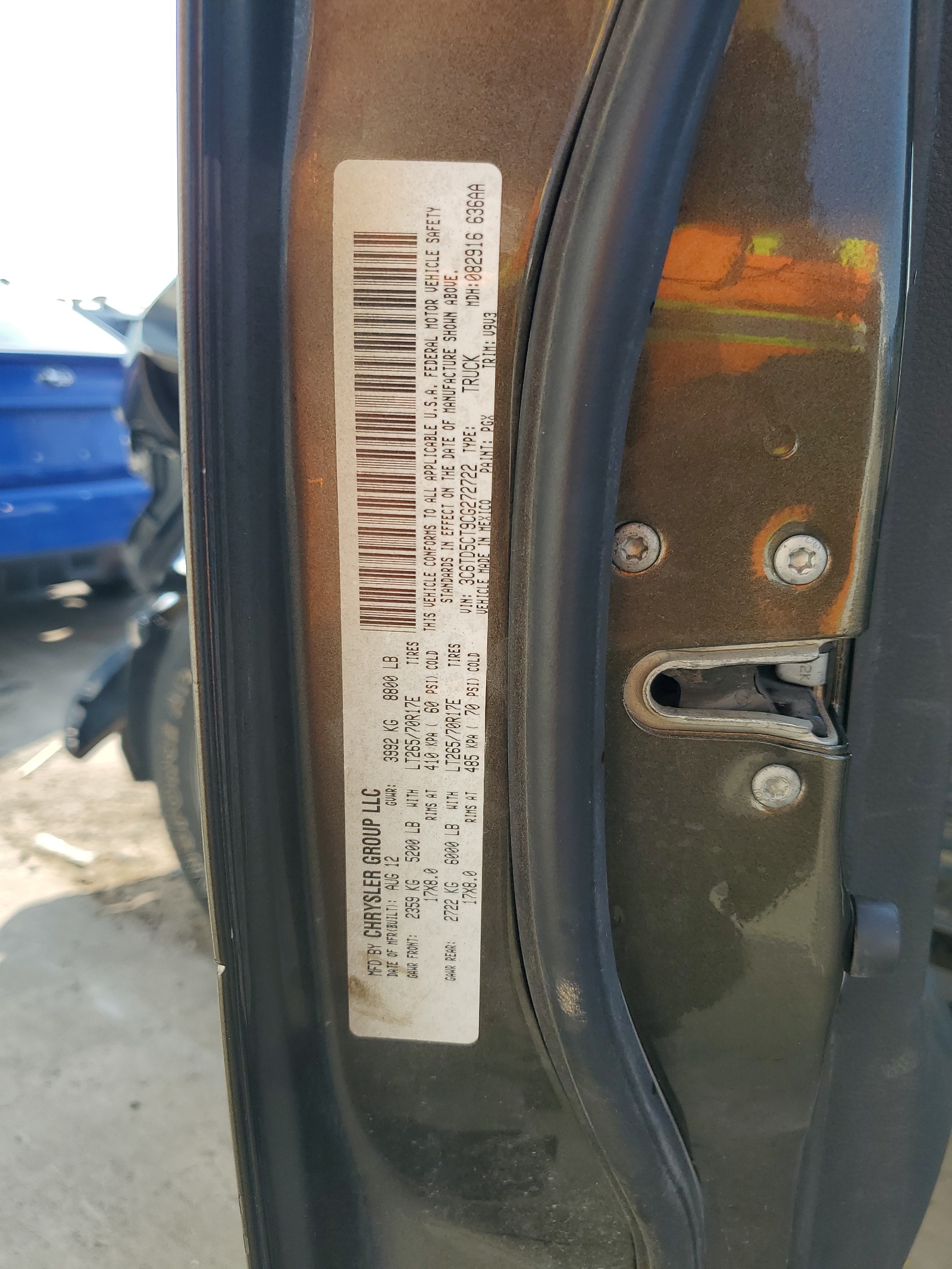 3C6TD5CT9CG272722 2012 Dodge Ram 2500 St