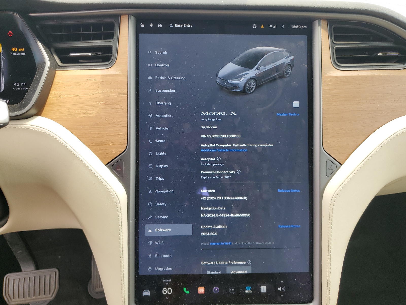 5YJXCBE28LF300158 2020 Tesla Model X