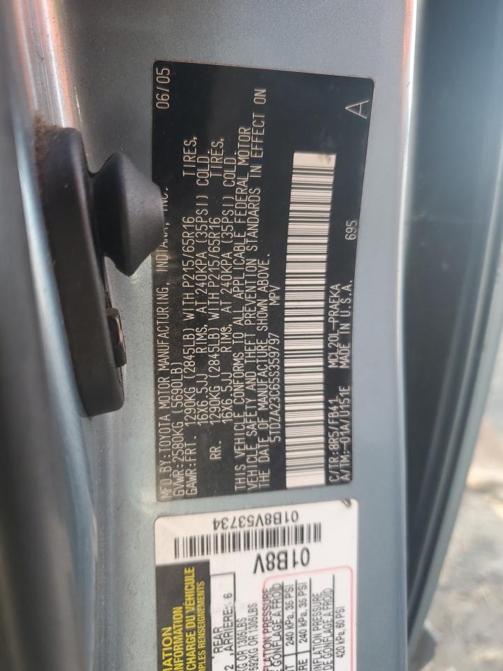 5TDZA23C65S359797 2005 Toyota Sienna Ce