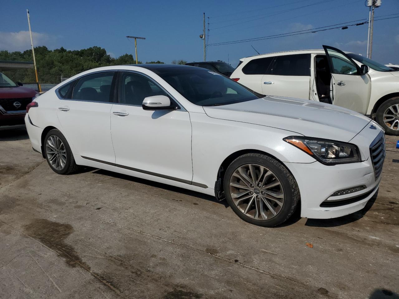 2016 Hyundai Genesis 3.8L VIN: KMHGN4JEXGU142808 Lot: 64990074