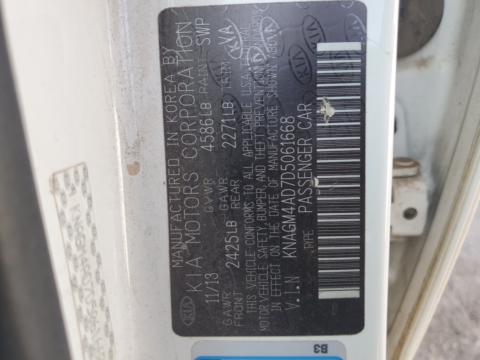 KNAGM4AD7D5061668 2013 Kia Optima Hybrid