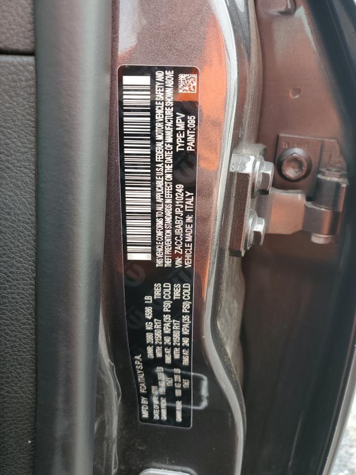 2018 Jeep Renegade Sport VIN: ZACCJBAB7JPJ10249 Lot: 64067514