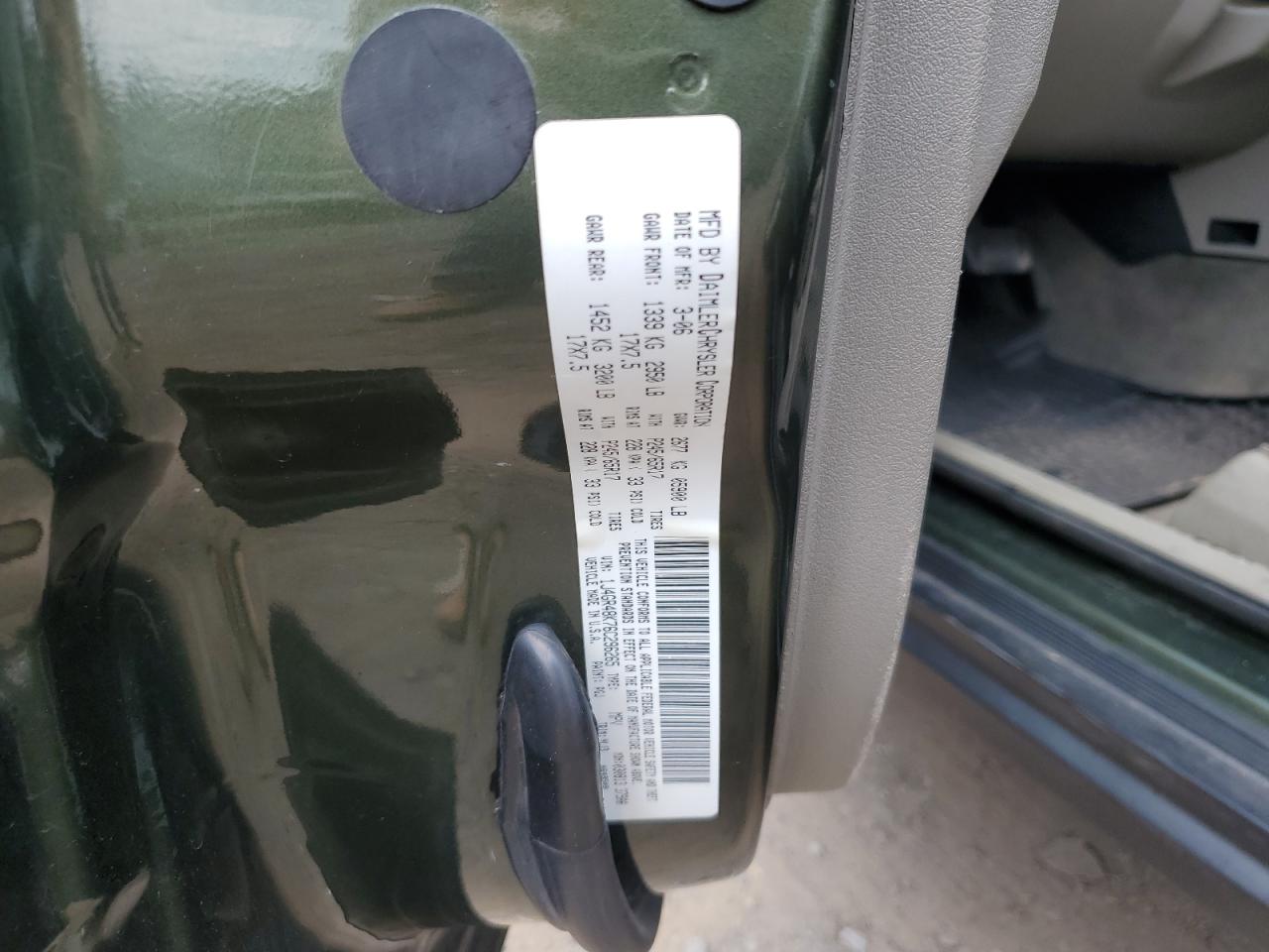 2006 Jeep Grand Cherokee Laredo VIN: 1J4GR48K76C296265 Lot: 64912164