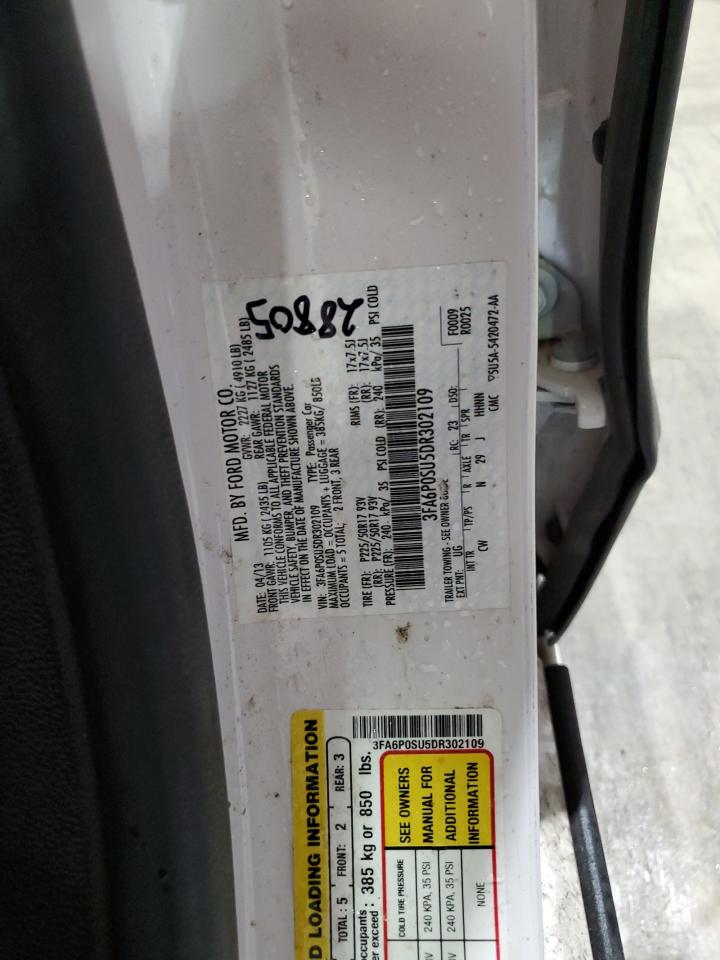 2013 Ford Fusion Titanium Phev VIN: 3FA6P0SU5DR302109 Lot: 61552724