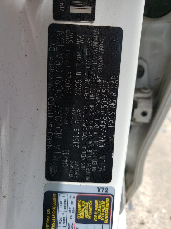 2014 Kia Forte Ex VIN: KNAFZ4A87E5064507 Lot: 61259194