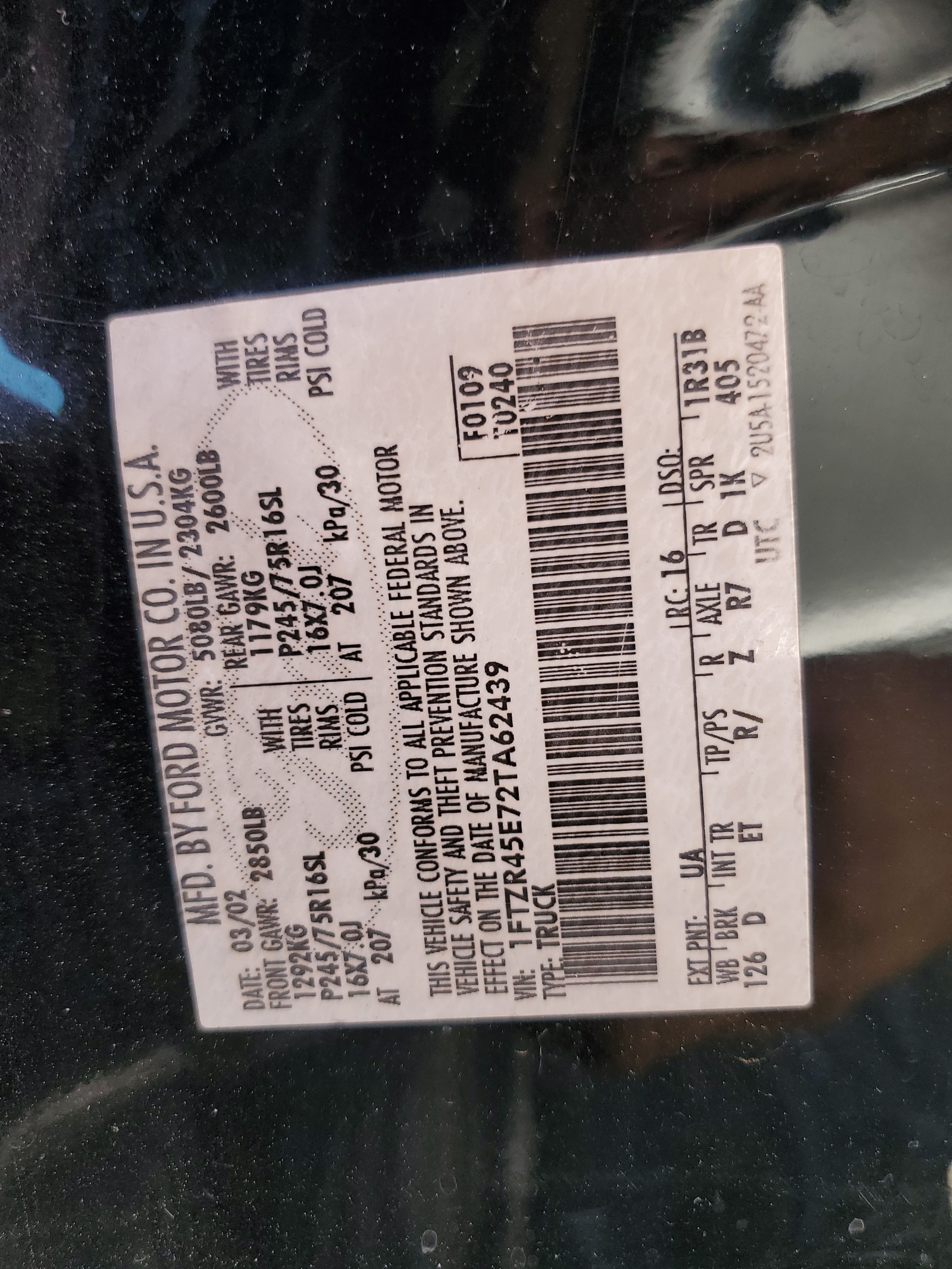 1FTZR45E72TA62439 2002 Ford Ranger Super Cab