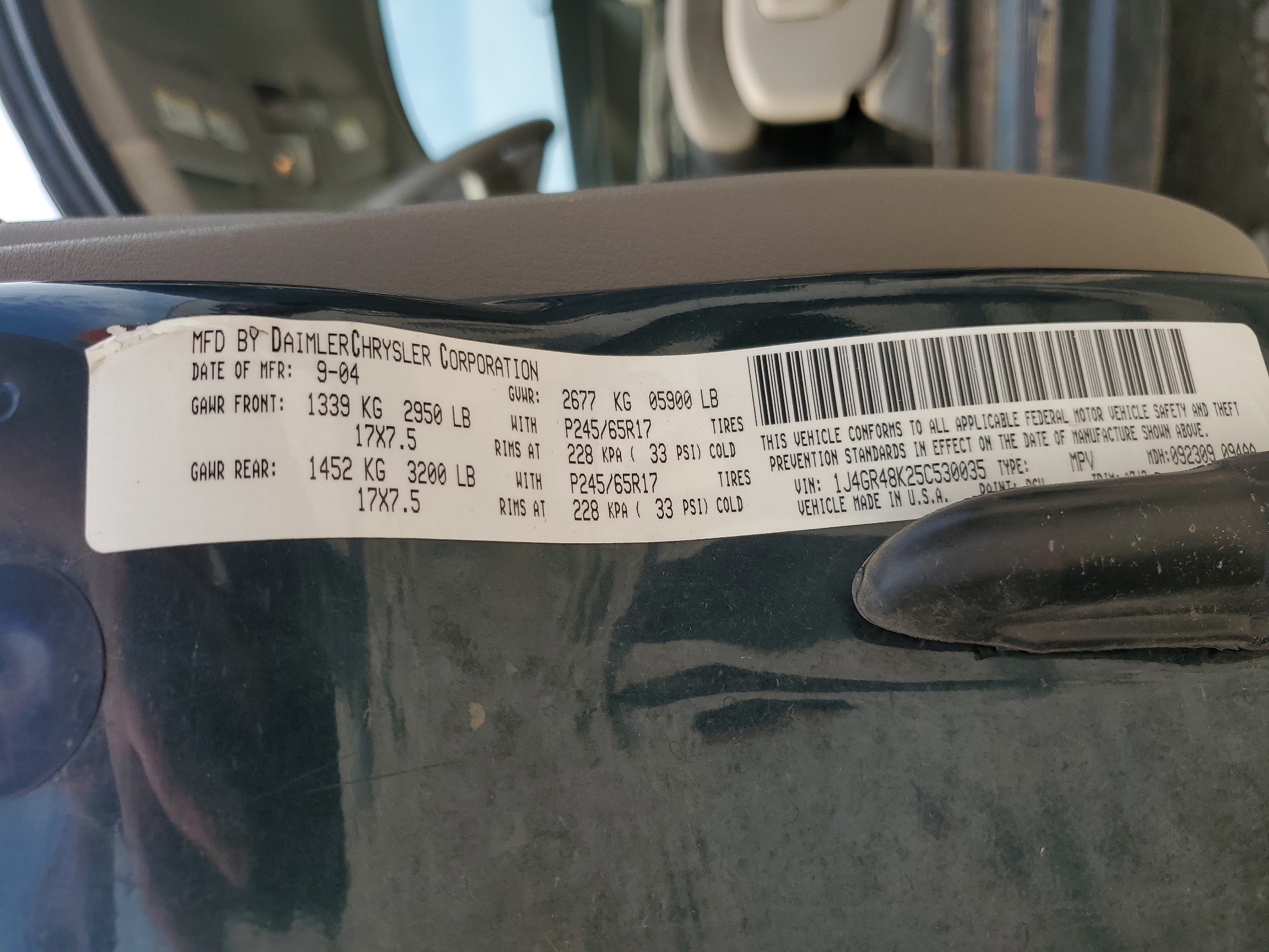 1J4GR48K25C530035 2005 Jeep Grand Cherokee Laredo