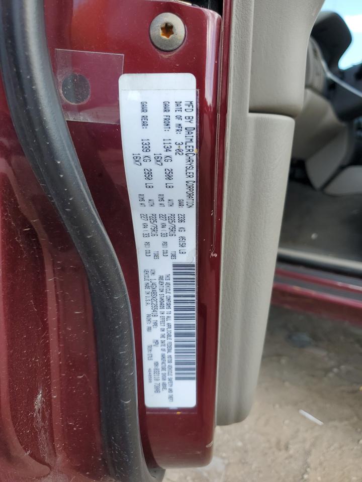 2002 Jeep Grand Cherokee Laredo VIN: 1J4GX48SX2C255418 Lot: 62642314