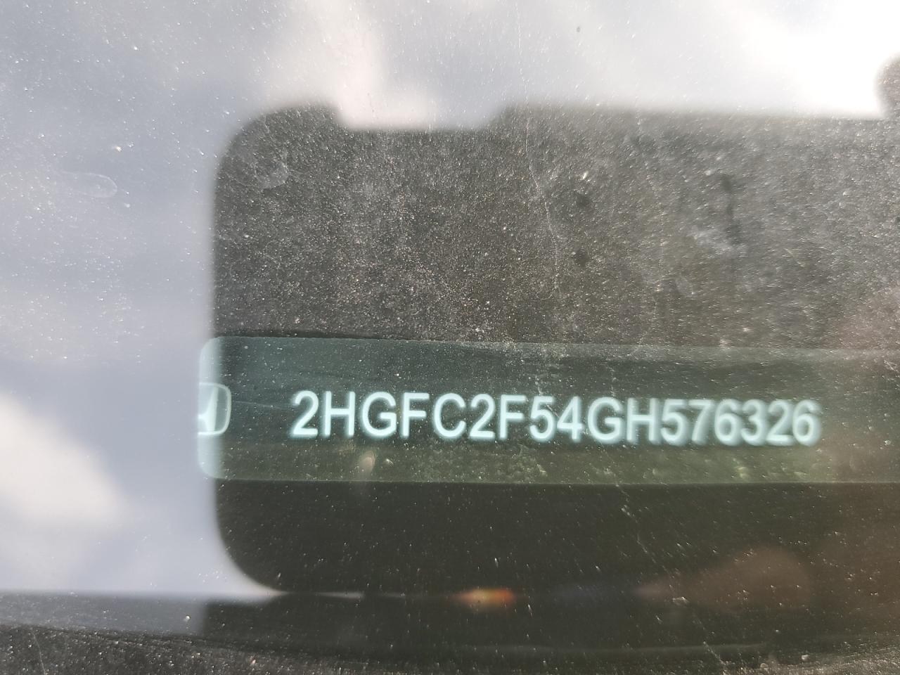 2HGFC2F54GH576326 2016 Honda Civic Lx