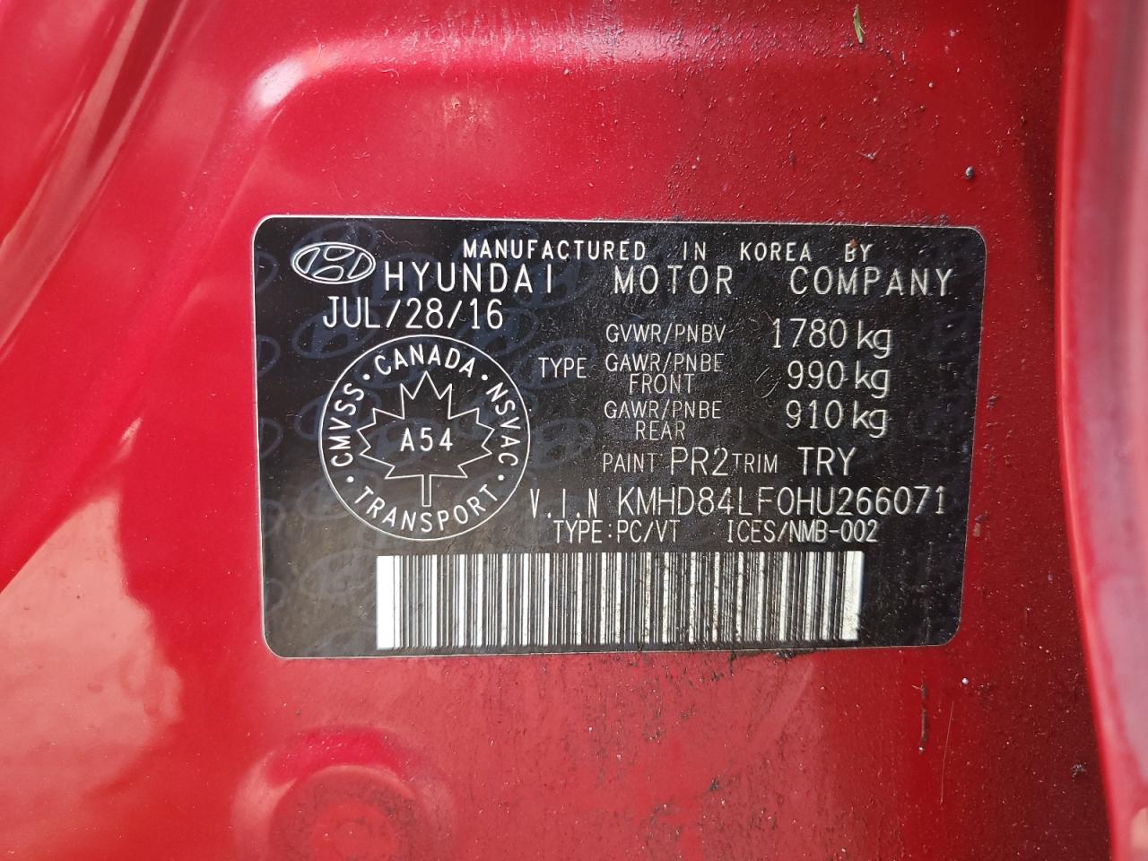 KMHD84LF0HU266071 2017 HYUNDAI ELANTRA - Image 13