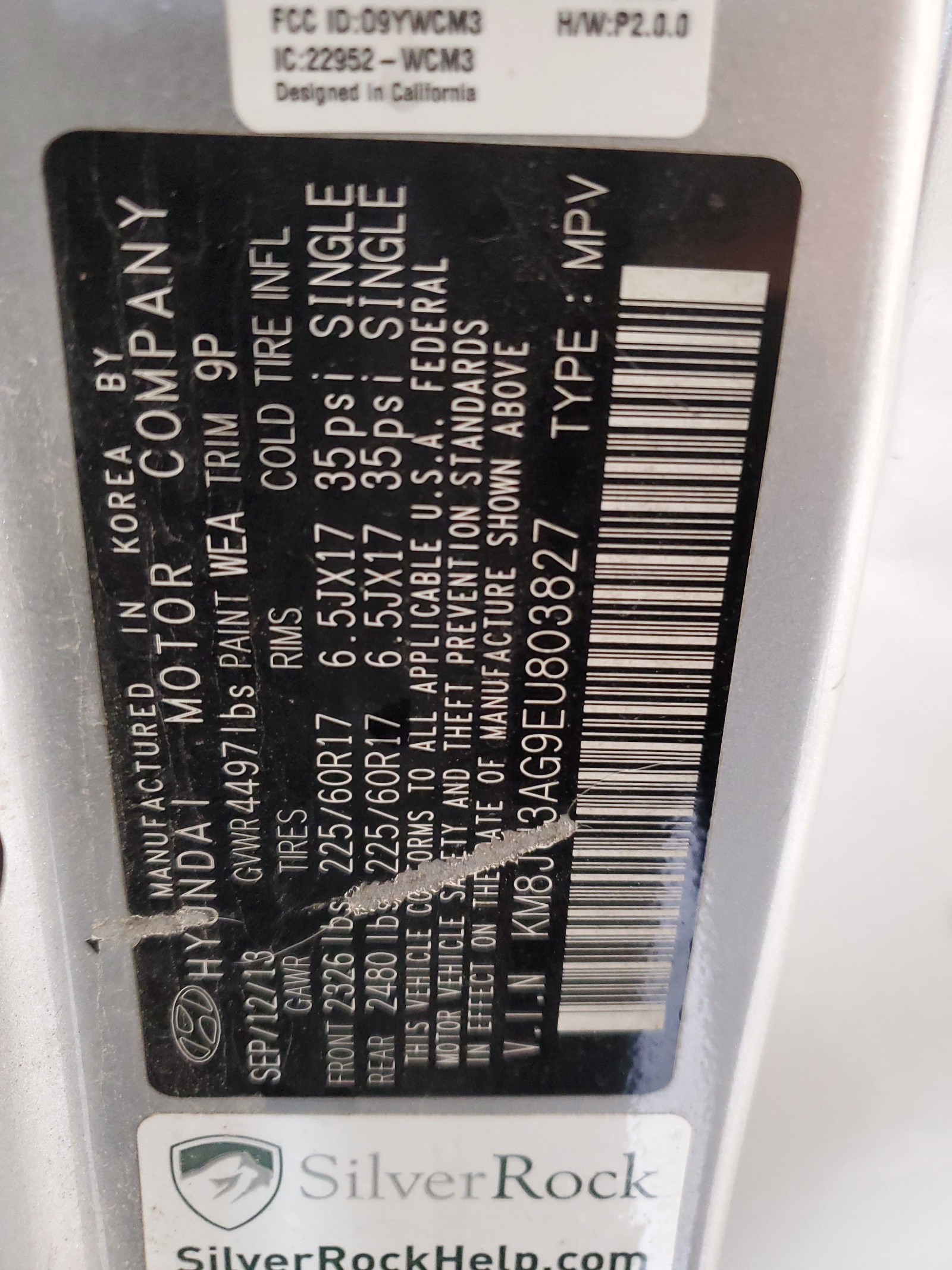 KM8JU3AG9EU803827 2014 Hyundai Tucson Gls