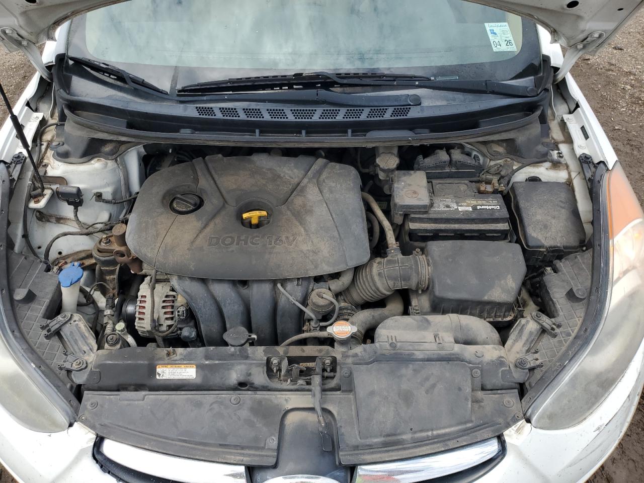 2013 Hyundai Elantra Gls VIN: 5NPDH4AE8DH185600 Lot: 63706404