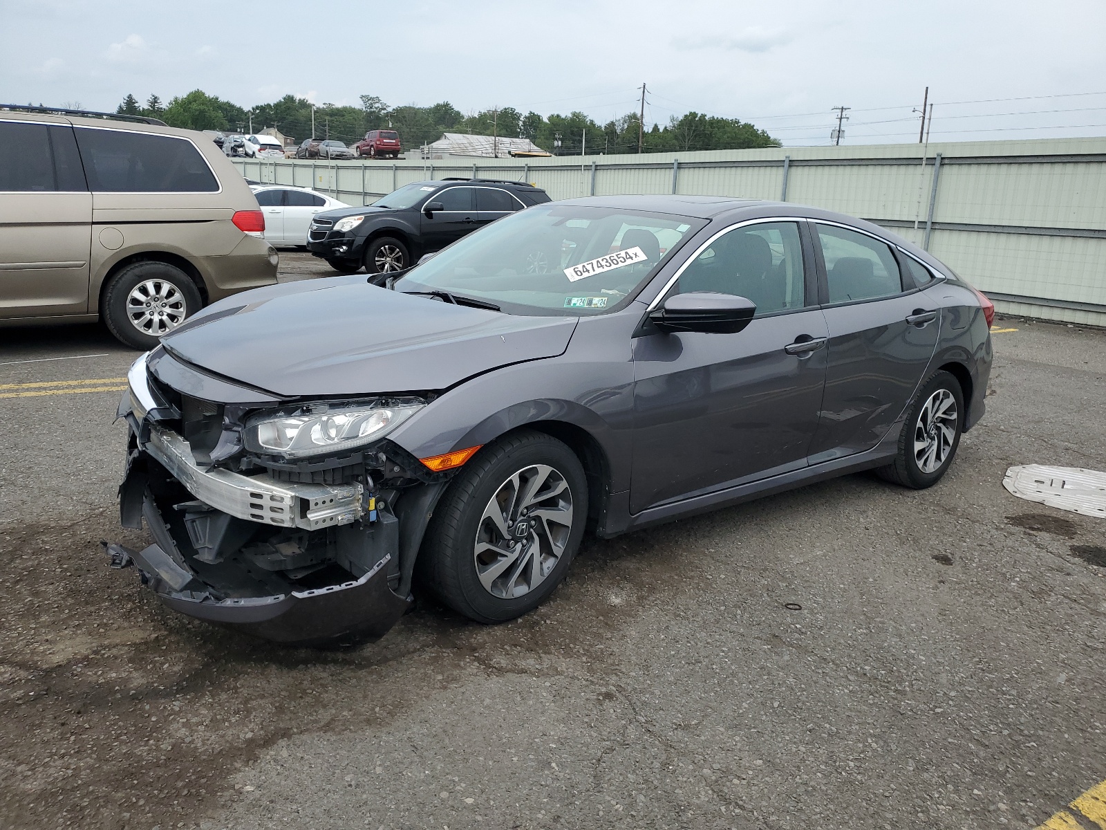 2018 Honda Civic Ex vin: 2HGFC2F71JH536875