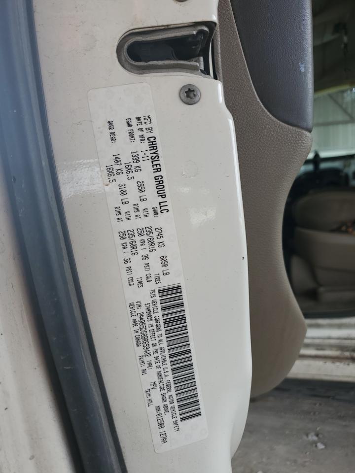 2011 Chrysler Town & Country Touring VIN: 2A4RR5DG8BR659402 Lot: 64435594