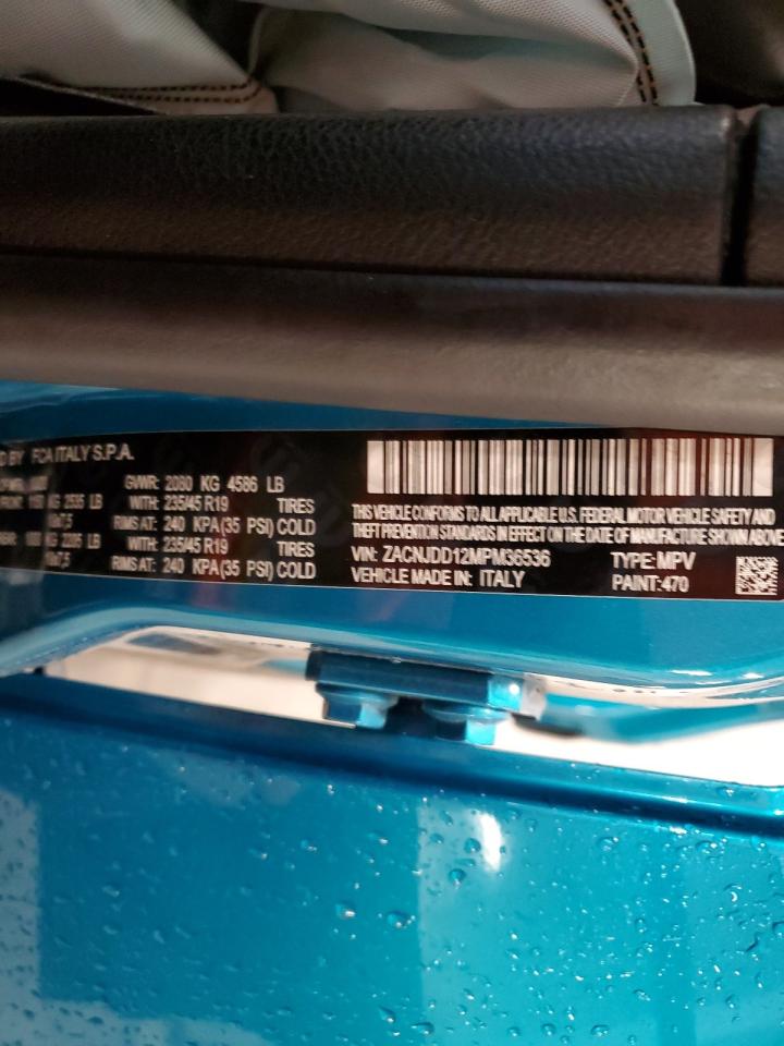 2021 Jeep Renegade Limited VIN: ZACNJDD12MPM36536 Lot: 62307974