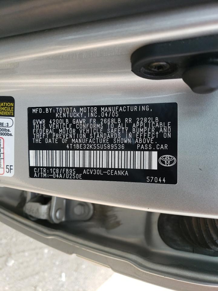 2005 Toyota Camry Le VIN: 4T1BE32K55U589536 Lot: 63777574