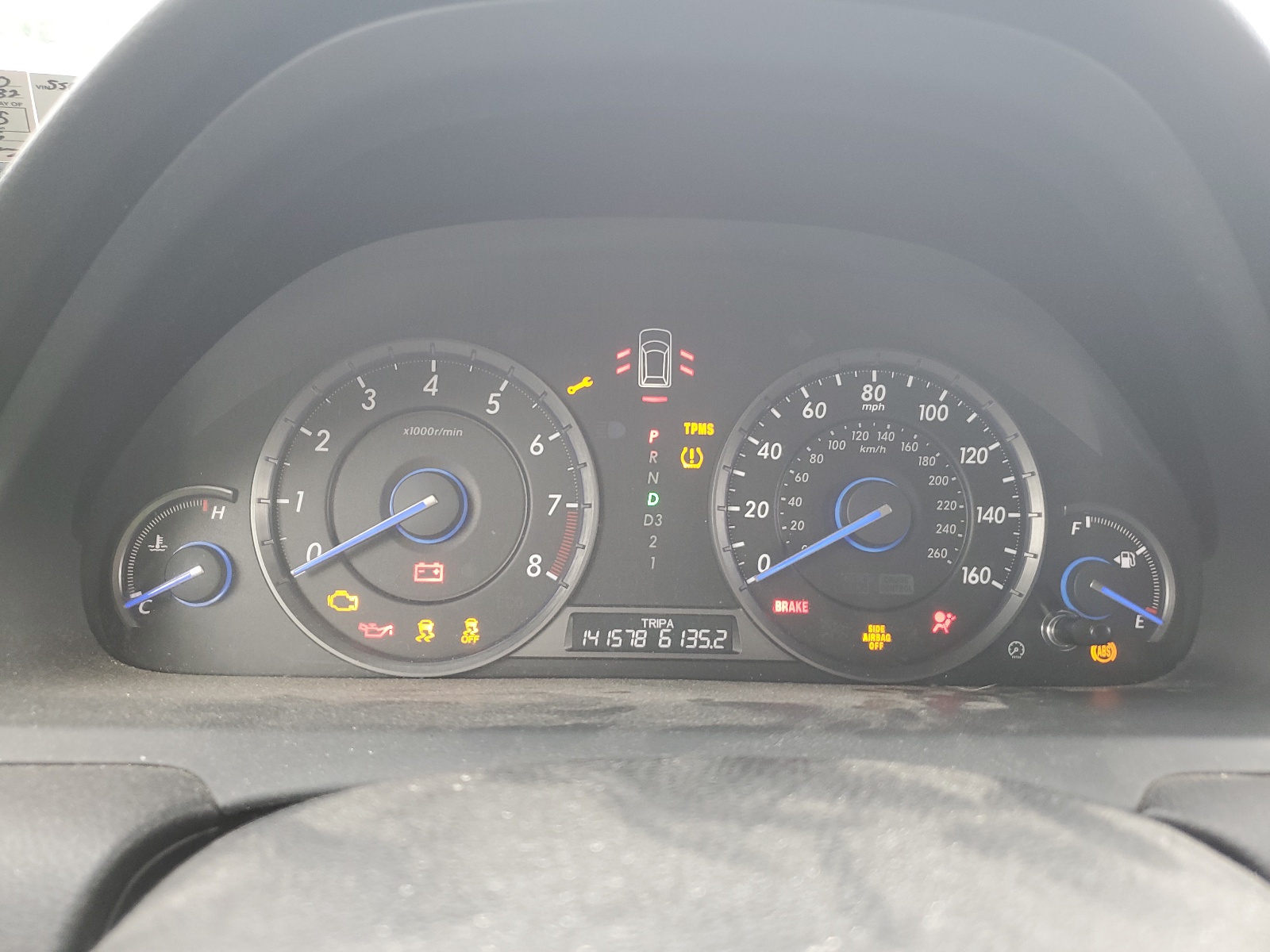 5J6TF3H55CL001350 2012 Honda Crosstour Exl