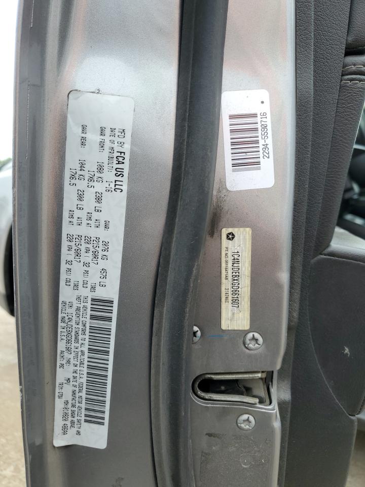 2016 Jeep Compass Latitude VIN: 1C4NJDEBXGD661607 Lot: 61423424