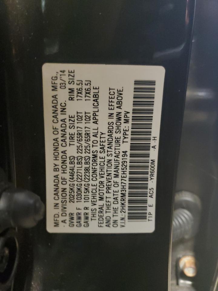 2HKRM3H77EH529194 2014 Honda Cr-V Exl