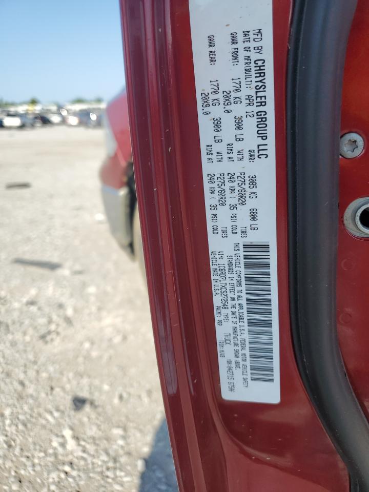 1C6RD7LTXCS272548 2012 Dodge Ram 1500 Slt