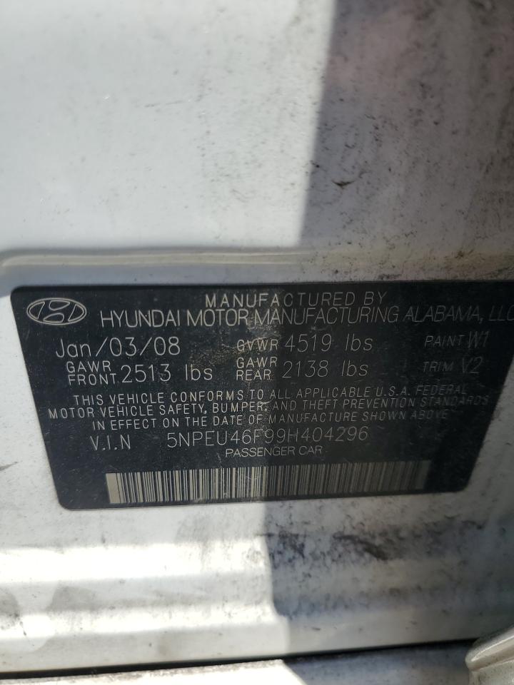 5NPEU46F99H404296 2009 Hyundai Sonata Se