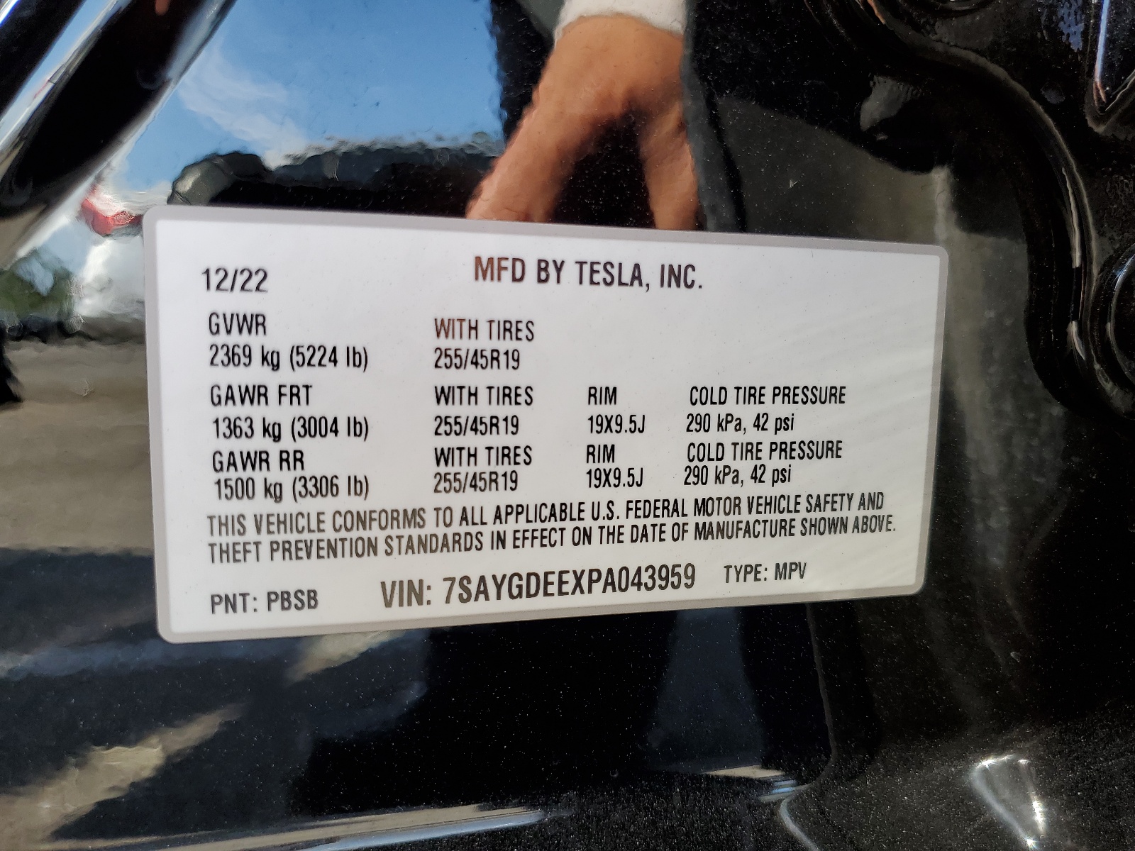 7SAYGDEEXPA043959 2023 Tesla Model Y