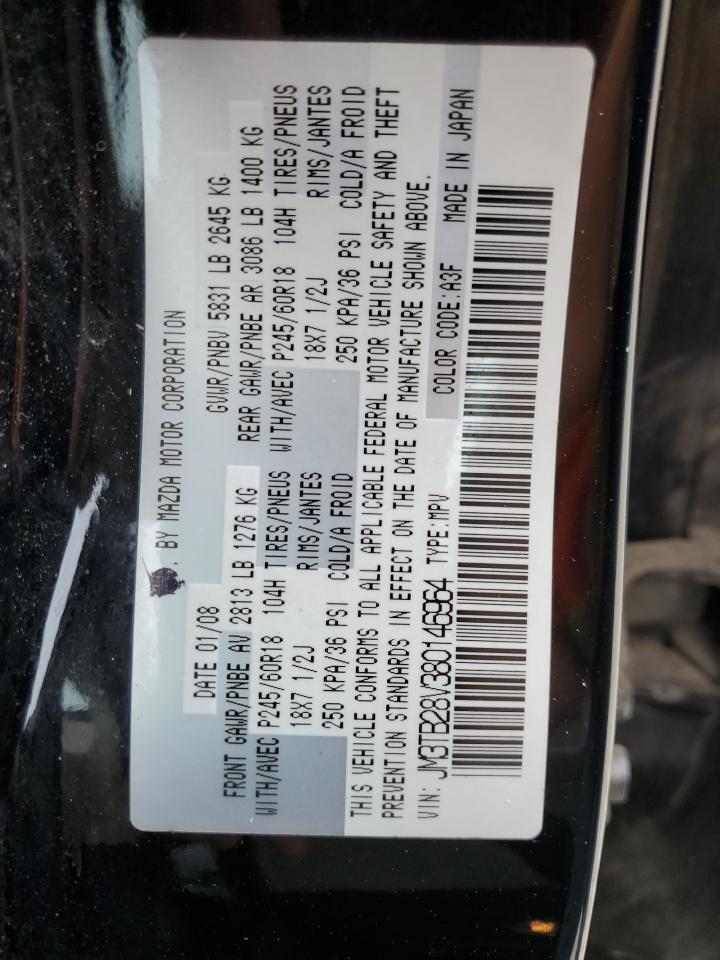 2007 Mazda Cx-9 VIN: JM3TB28V380146964 Lot: 78884314