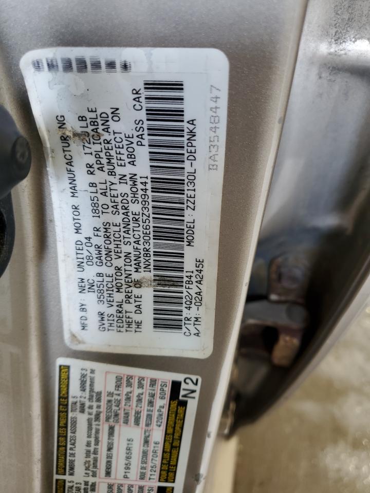 2005 Toyota Corolla Ce VIN: 1NXBR30E65Z399441 Lot: 64067174