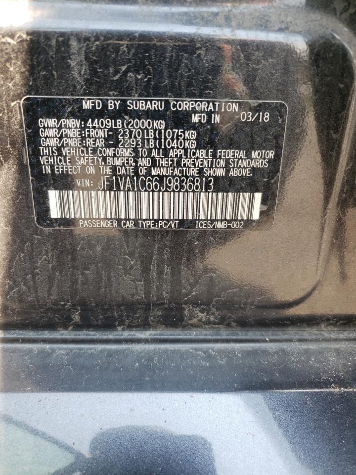 2018 Subaru Wrx Premium VIN: JF1VA1C66J9836813 Lot: 64939484