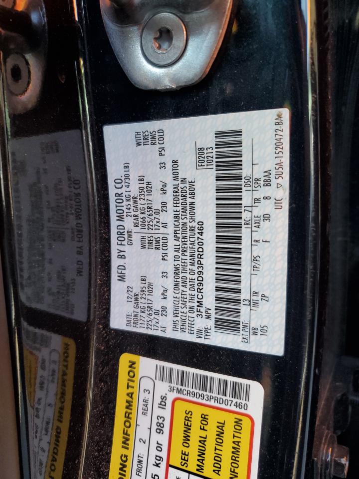 2023 Ford Bronco Sport Badlands VIN: 3FMCR9D93PRD07460 Lot: 62365264