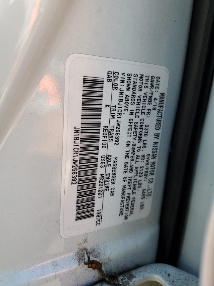 2018 Nissan Rogue Sport S VIN: JN1BJ1CR1JW266392 Lot: 63354934