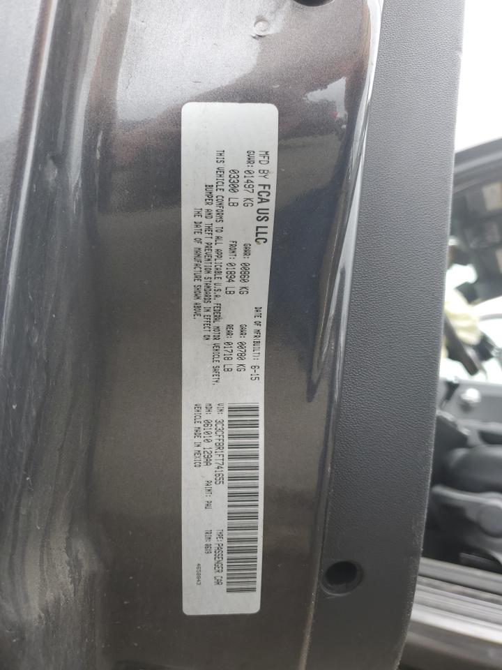 2015 Fiat 500 Sport VIN: 3C3CFFBR1FT741655 Lot: 61571714