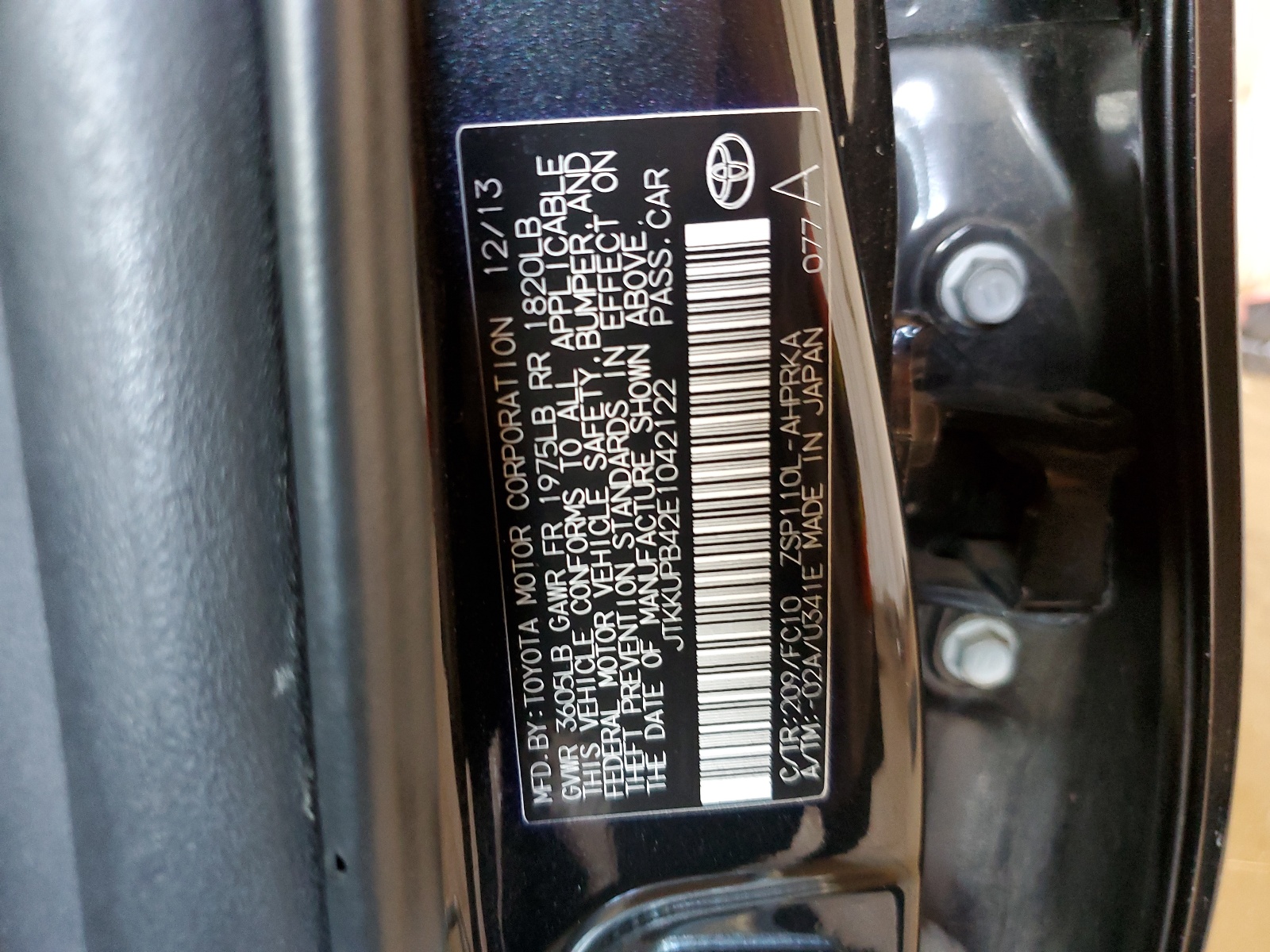 JTKKUPB42E1042122 2014 Toyota Scion Xd