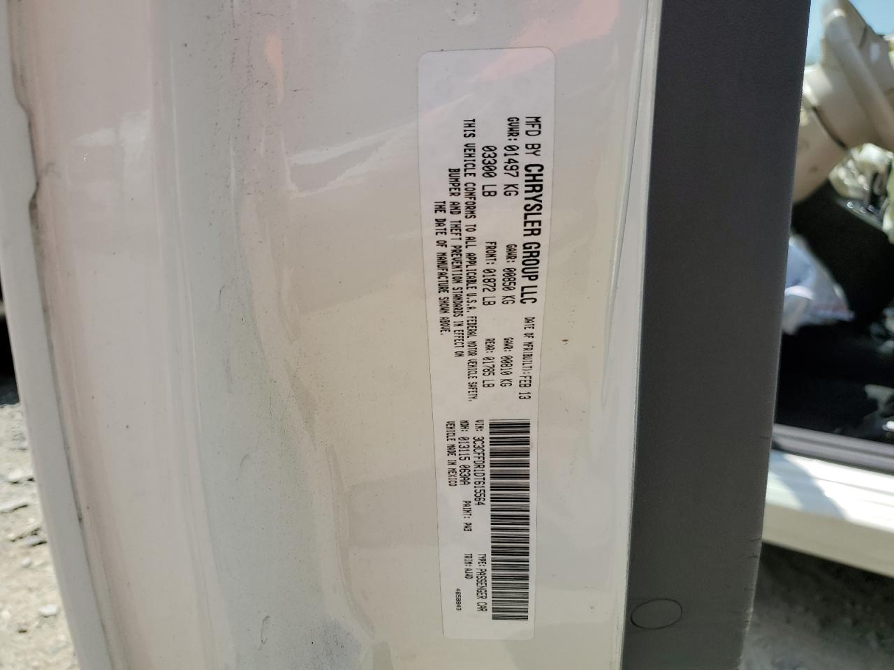 2013 Fiat 500 Pop VIN: 3C3CFFDR1DT615564 Lot: 62573424