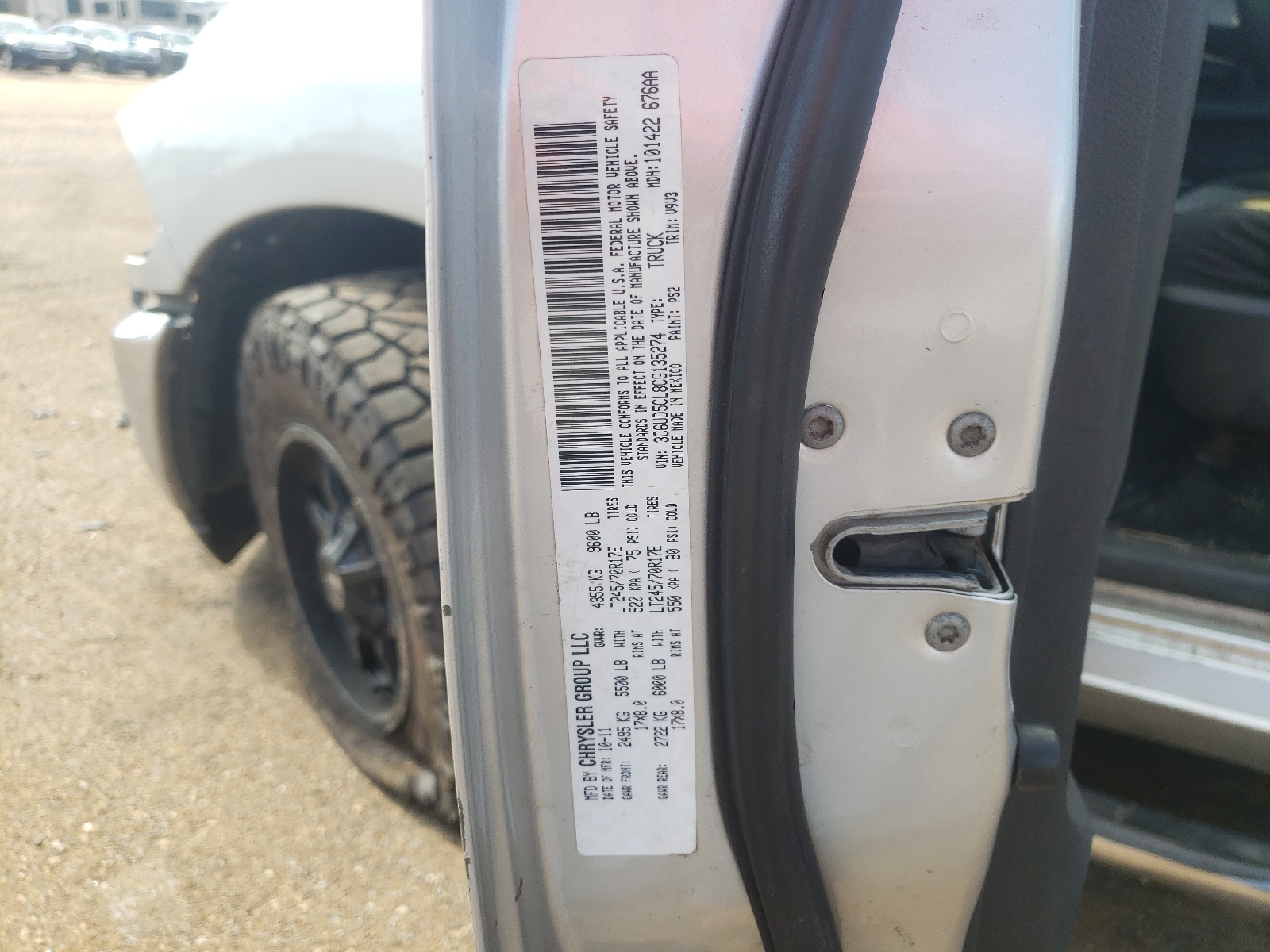 3C6UD5CL8CG135274 2012 Dodge Ram 2500 St