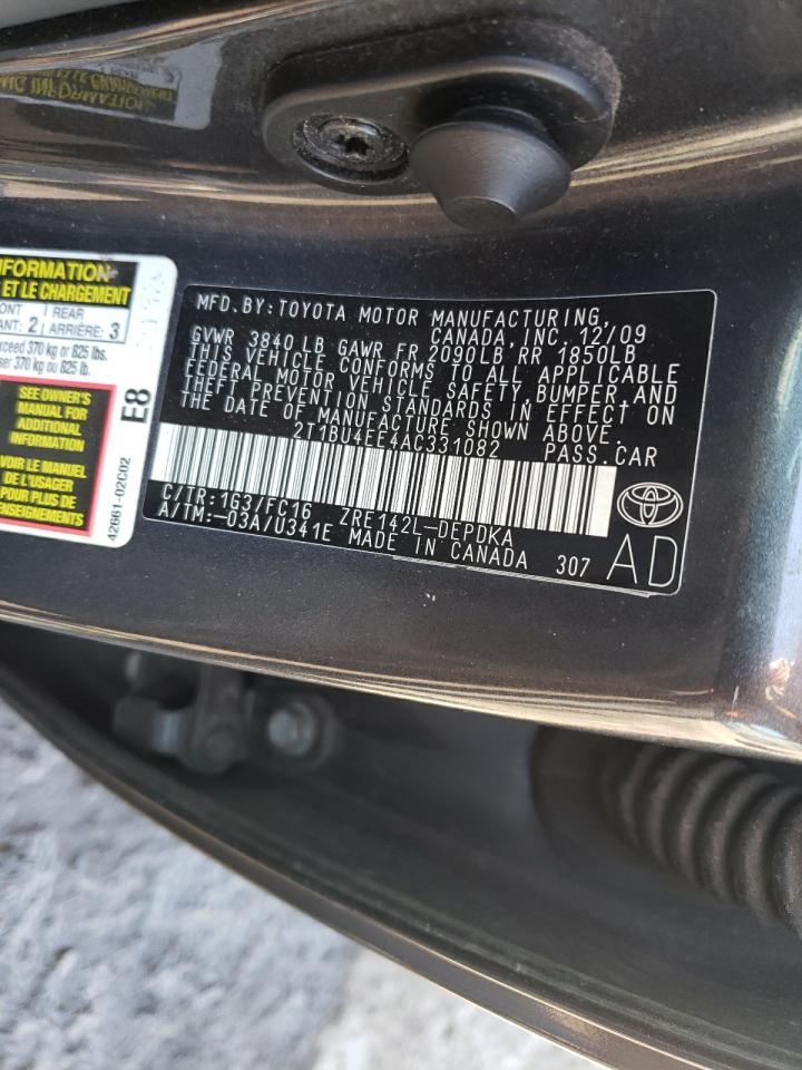 2T1BU4EE4AC331082 2010 Toyota Corolla Base