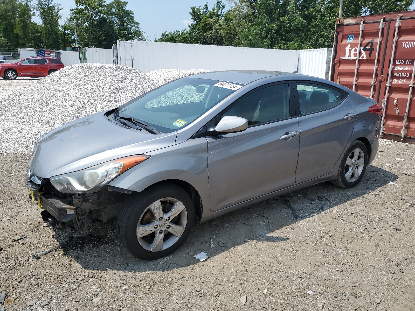 KMHDH4AE9CU457281 2012 Hyundai Elantra Gls