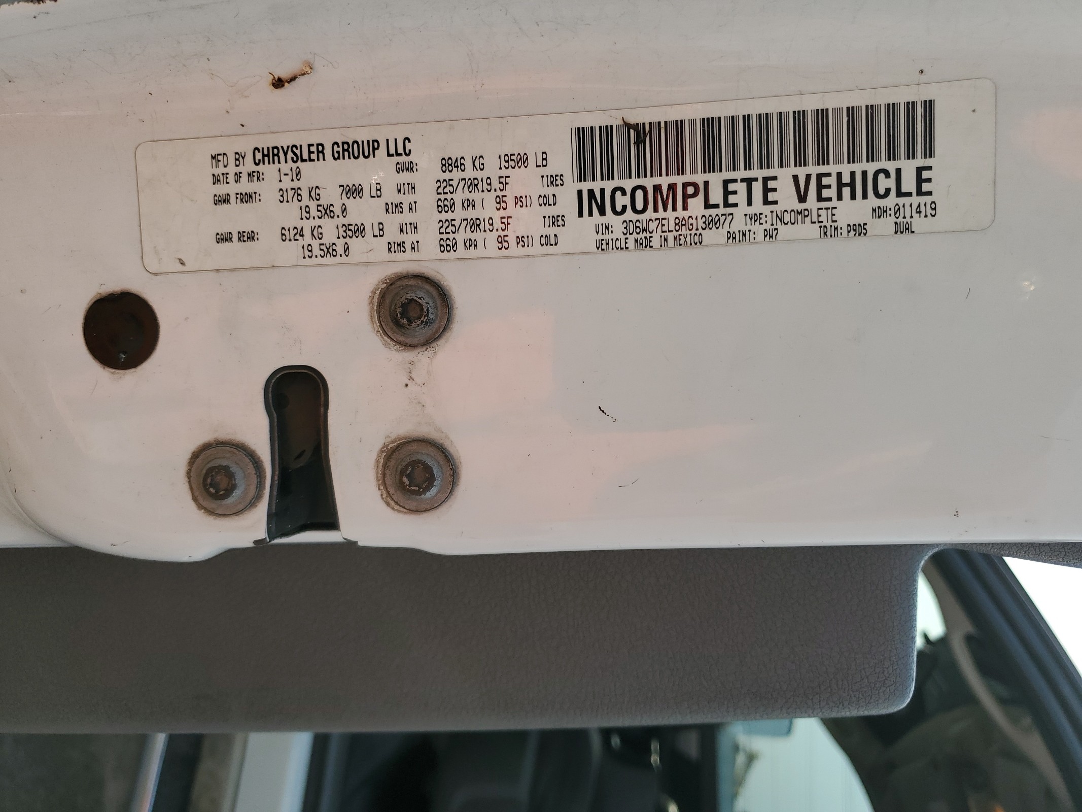 3D6WC7EL8AG130077 2010 Dodge Ram 5500 St