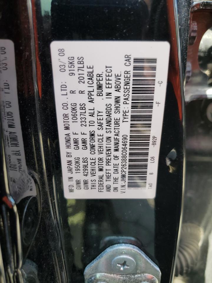 JHMCP26388C064690 2008 Honda Accord Lx