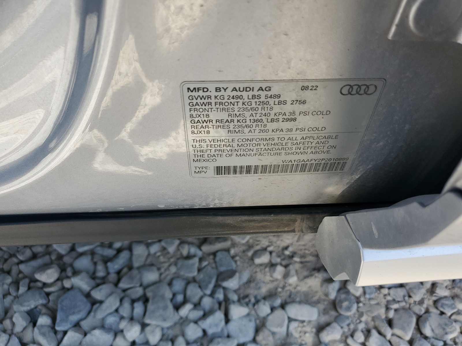 WA1GAAFY2P2010889 2023 Audi Q5 Premium 45