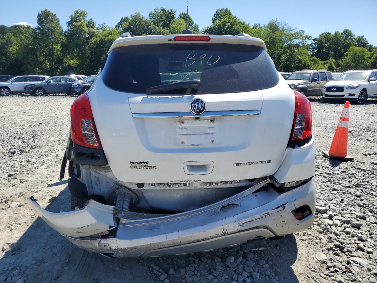2015 BUICK ENCORE with REAR END damage, VIN KL4CJASB7FB055308