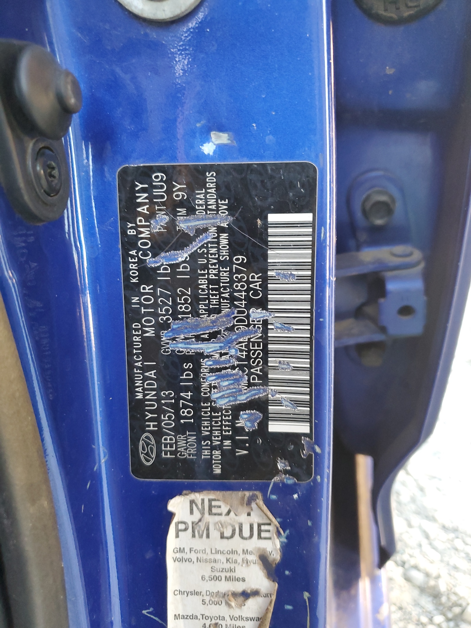 KMHCT4AE9DU448379 2013 Hyundai Accent Gls